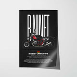 R nineT Urban GS Motorcycle Poster