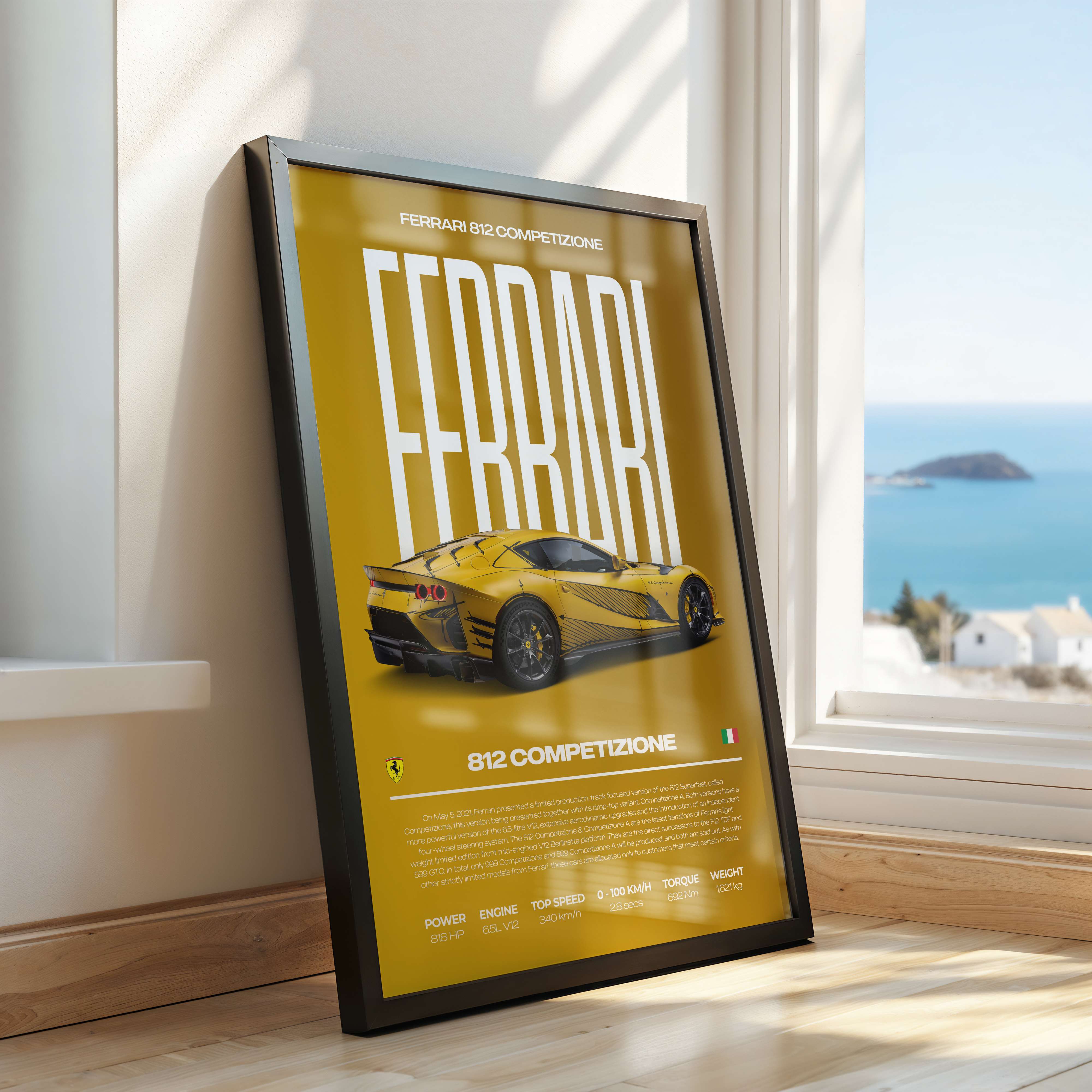 Ferrari 812 Competizione Poster