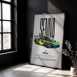 Senna Car Poster