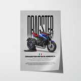 Dragster RR SCS America Motorcycle Poster