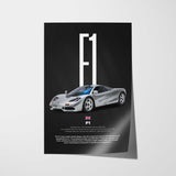F1 Car Poster