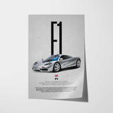F1 Car Poster