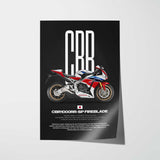 2014 CBR1000RR SP Fireblade Motorcycle Poster