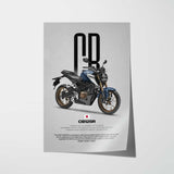 2021 CB125R Motorcycle Poster
