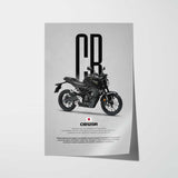 2024 CB125R Motorcycle Poster