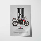 2011-2015 CBR125R Motorcycle Poster