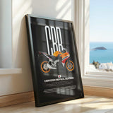 2012 CBR125R Repsol Edition Motorcycle Poster