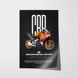 2012 CBR125R Repsol Edition Motorcycle Poster