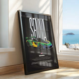 Senna Car Poster