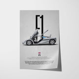 F1 Car Poster