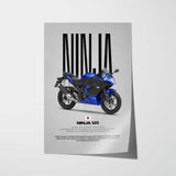 2019 Ninja 125 Motorcycle Poster