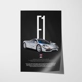 F1 Car Poster