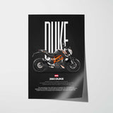 2014-2015 390 Duke Motorcycle Poster
