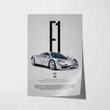 F1 Car Poster