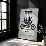 2014-2015 390 Duke Motorcycle Poster