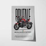 Brutale 1000 RR Ottantesimo Motorcycle Poster