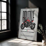 Brutale 1000 RR Ottantesimo Motorcycle Poster