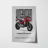 Hypermotard 950 SP Motorcycle Poster