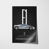 F1 Car Poster