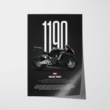 2009 1190 RC8 Motorcycle Poster