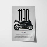 2009 1190 RC8 Motorcycle Poster
