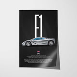 F1 Car Poster