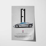 F1 Car Poster