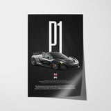 P1 Car Poster