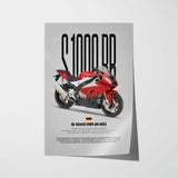 2015 S1000RR Motorcycle Poster