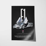 F1 Car Poster