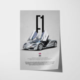 F1 Car Poster