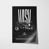 V4SV Motorcycle Poster