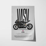 V4SV Motorcycle Poster