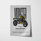 Monster Senna Motorcycle Poster
