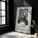 Monster Senna Motorcycle Poster