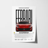 Ferrari 812 Superfast Poster