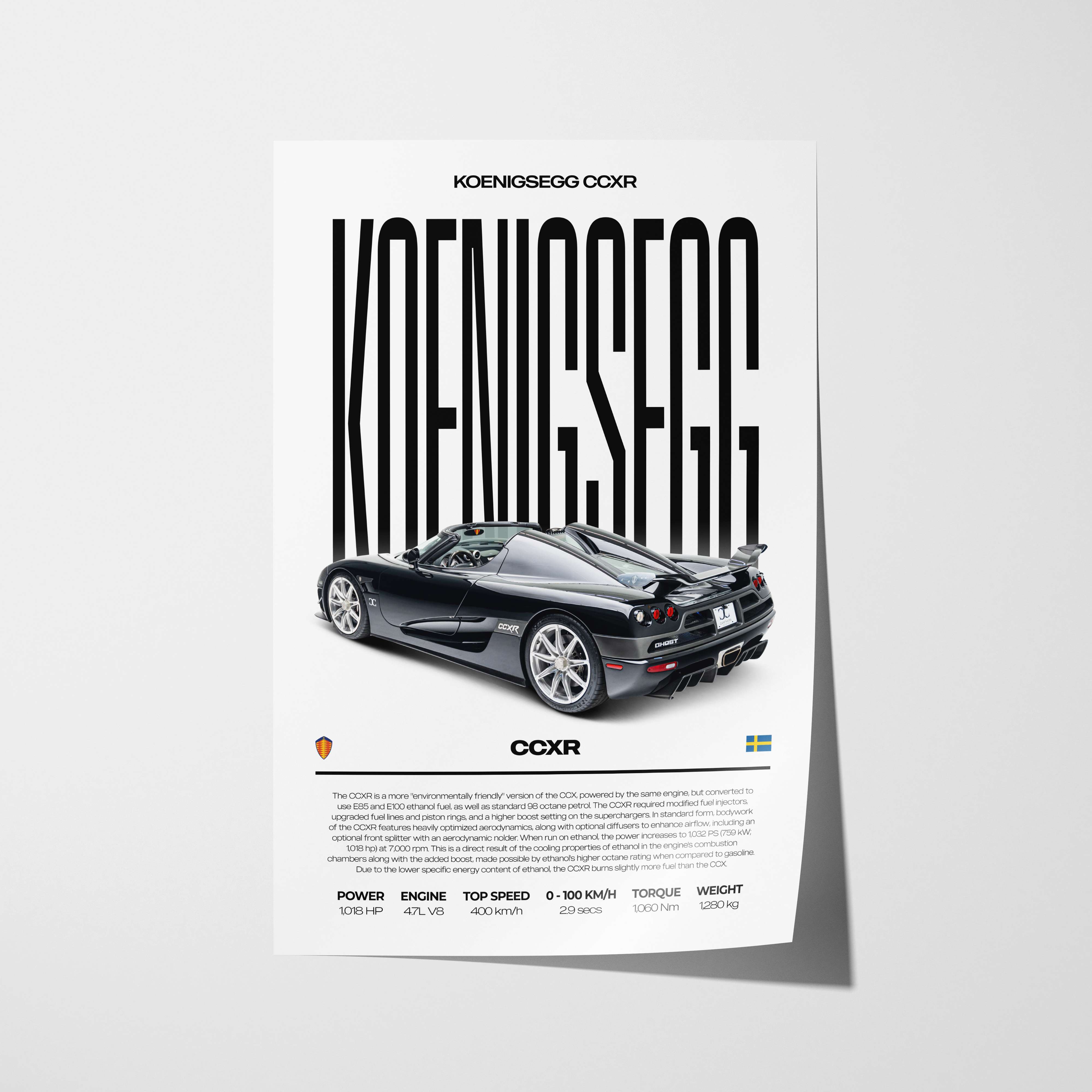 Koenigsegg CCXR Poster