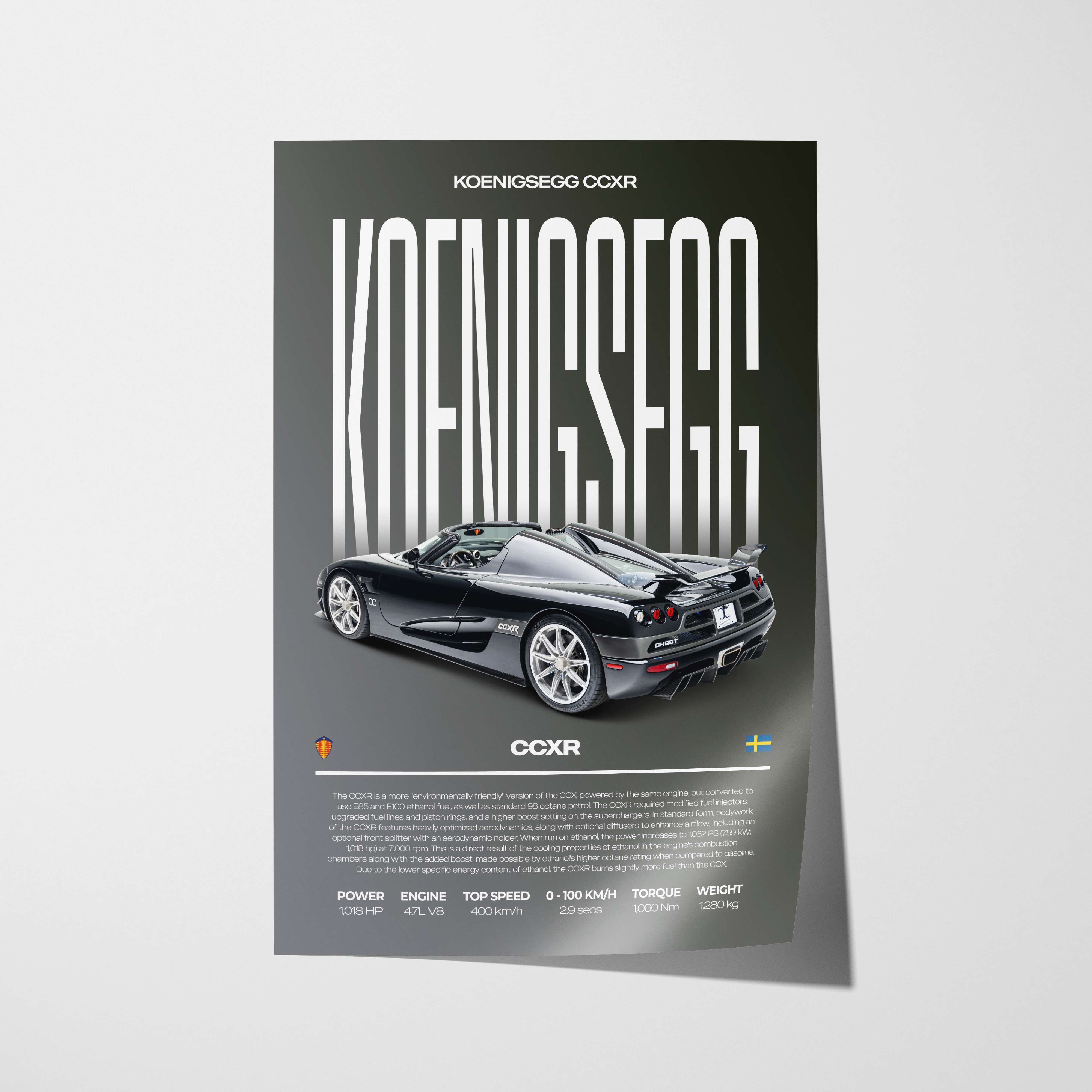 Koenigsegg CCXR Poster