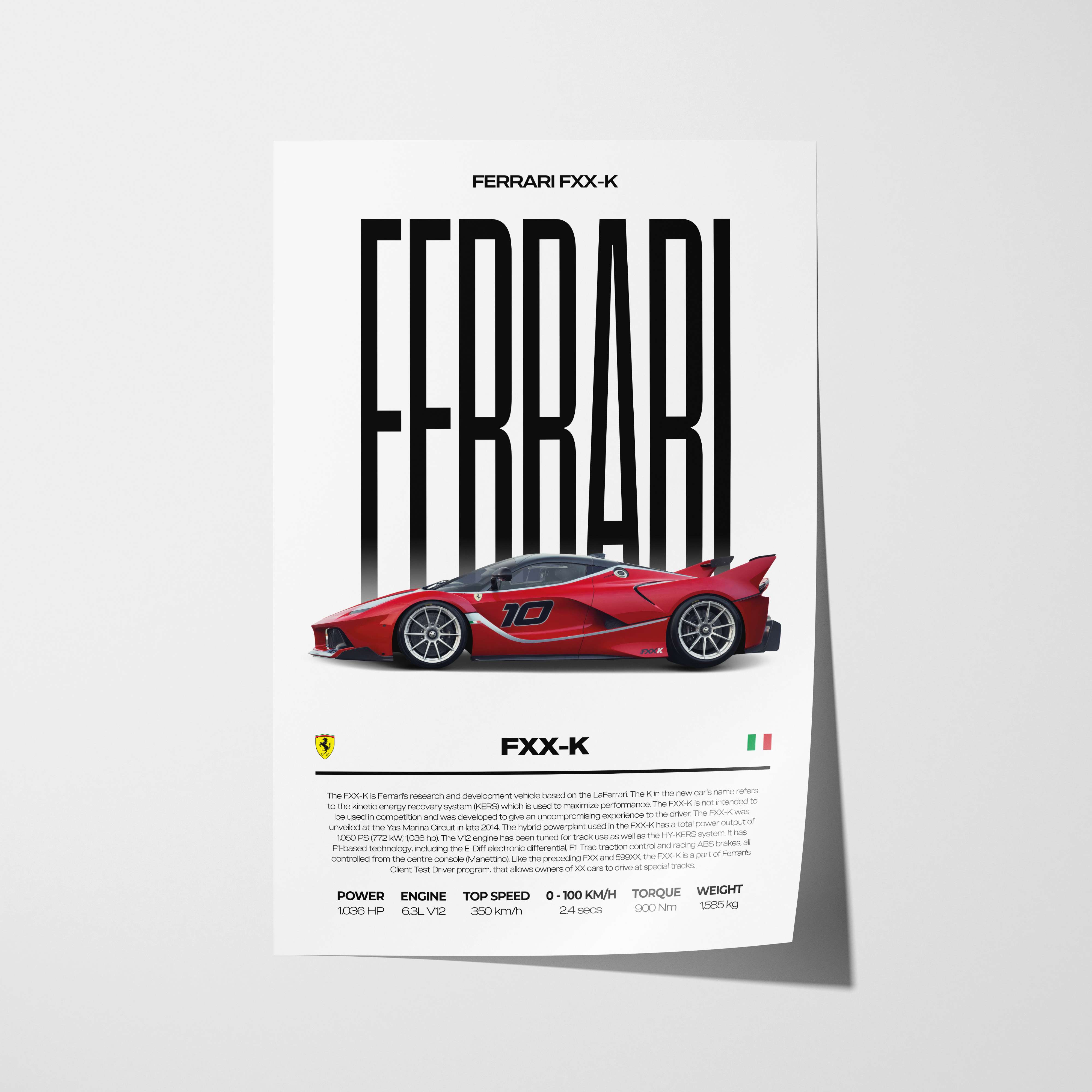 Ferrari FXX-K Poster