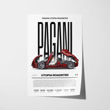 Pagani Utopia Roadster Poster