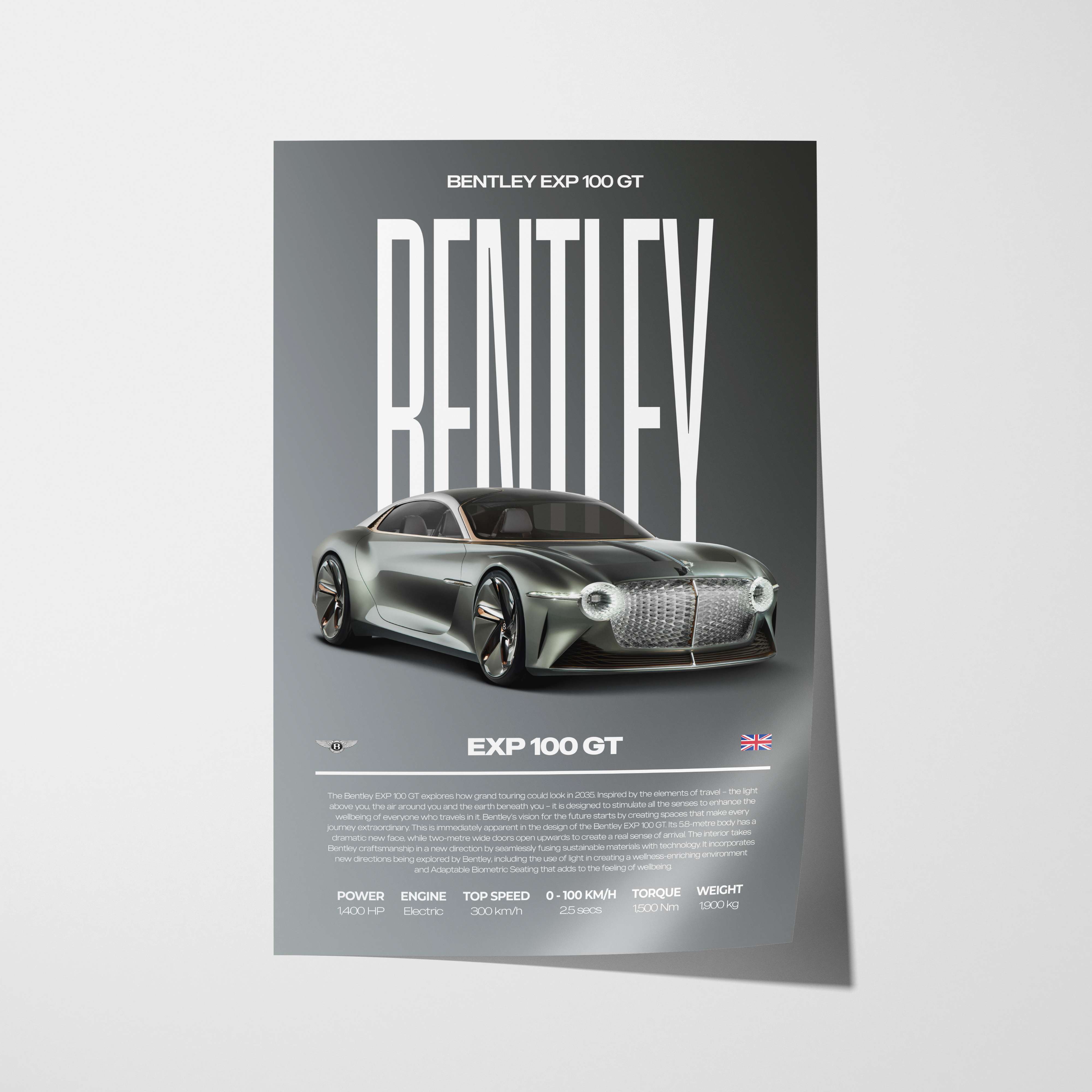 Bentley EXP 100 GT Poster