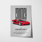 Countach LPI 800-4 Car Poster