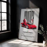 Countach LPI 800-4 Car Poster