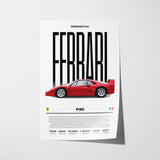 Ferrari F40 Poster