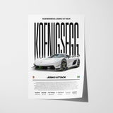 Koenigsegg Jesko Attack Poster