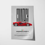 Countach LPI 800-4 Car Poster