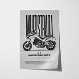 Multistrada 1200 S Motorcycle Poster