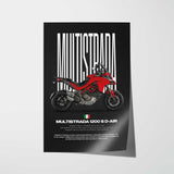 Multistrada 1200 S D-Air Motorcycle Poster