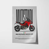 Multistrada 1200 S D-Air Motorcycle Poster