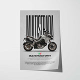 Multistrada 1260 S Motorcycle Poster